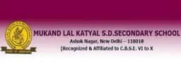Mukand Lal Katyal S.d Secondary School Mukand Lal Katyal S.d Secondary School